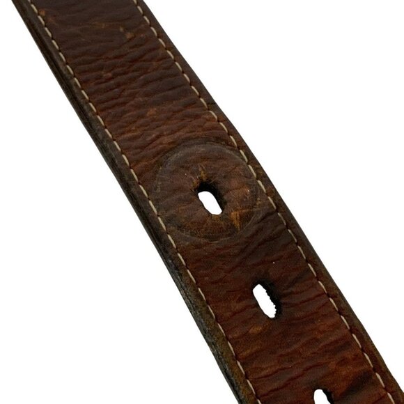Badger 3D Western Belt with Shotgun Shell Detail Size 30 Brown Genuine Leather - Picture 3 of 8